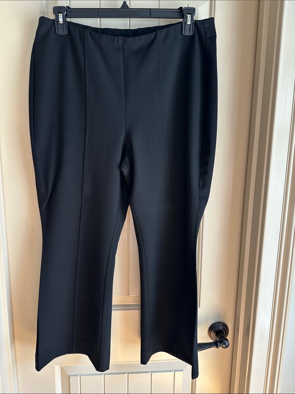 Chico's Black Wide-Leg Pull-On Pants